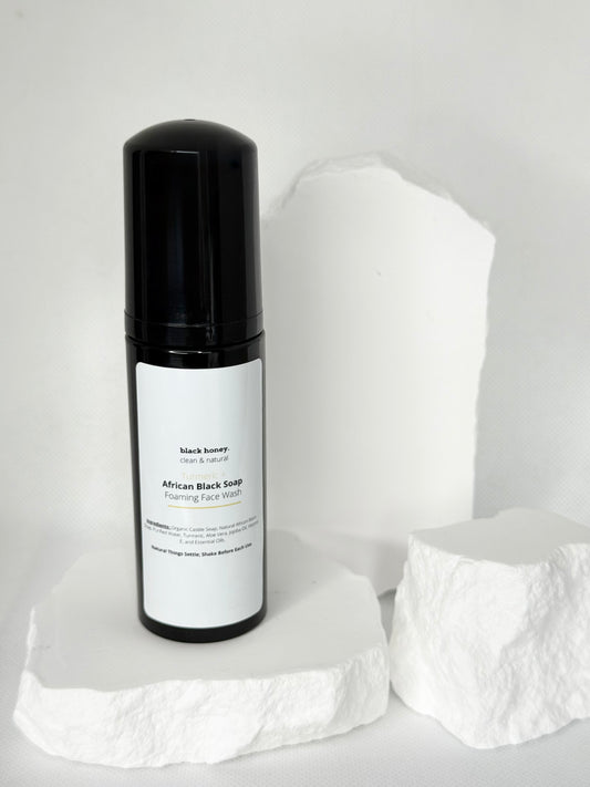 Turmeric + African Black Soap Foaming Face Wash